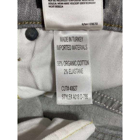 AGOLDE Jeans Women's 26 Gray Grey High Rise Ankle Skinny Stretch Distressed - Picture 14 of 14